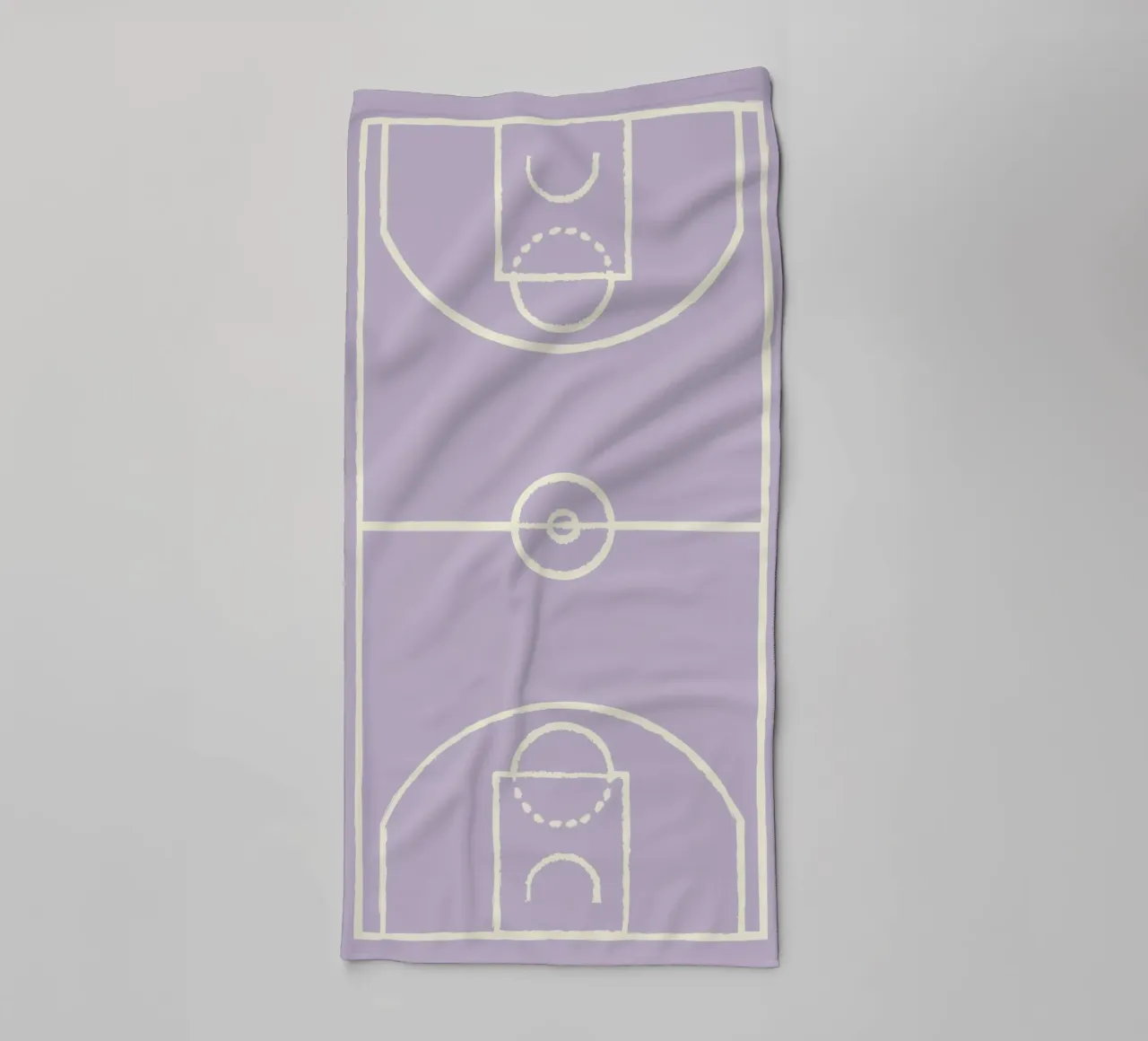 Boho Retro Sports 7 Basketball Zone 3 asciugamano da bagno da Boho Print Collection