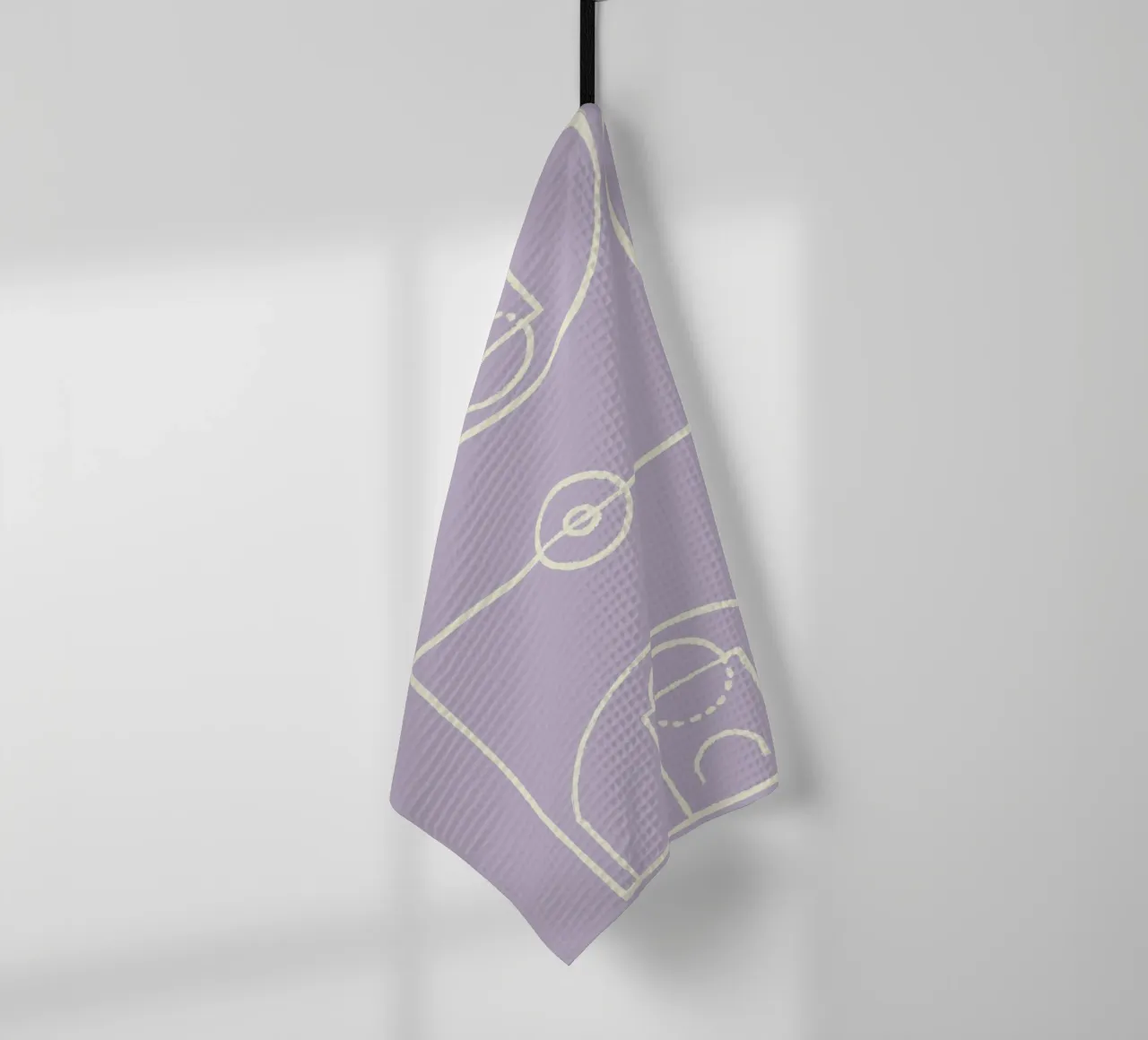 Boho Retro Sports 7 Basketball Zone 3 canovaccio da cucina da Boho Print Collection
