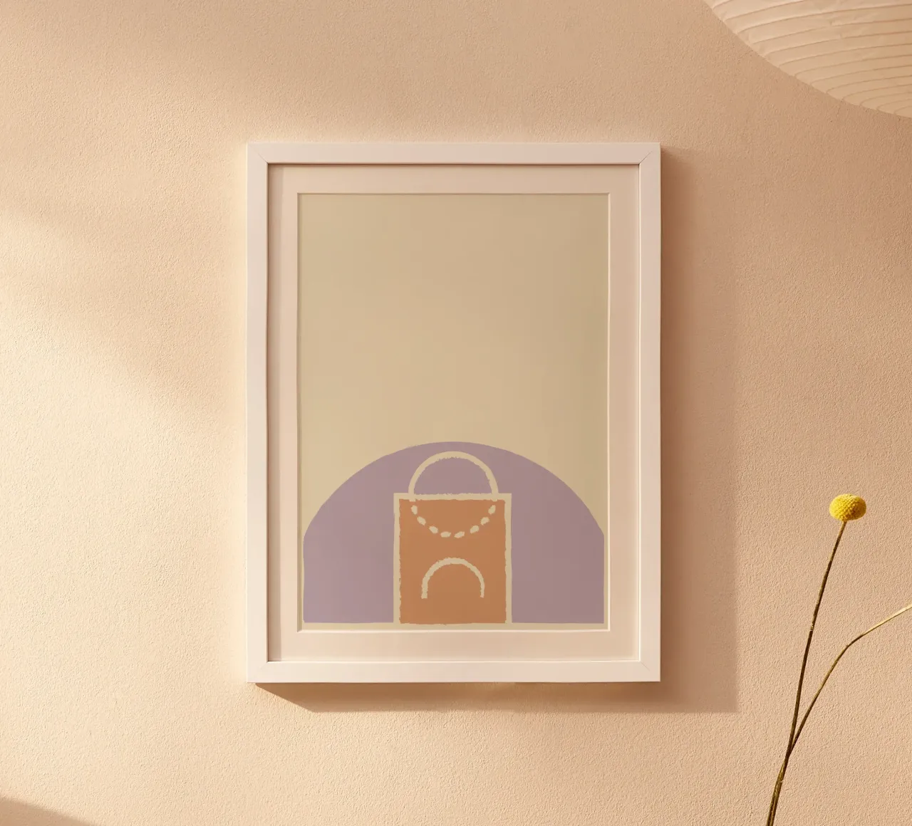 Boho Retro Sports 7 Basketball Zone 4 poster da Boho Print Collection