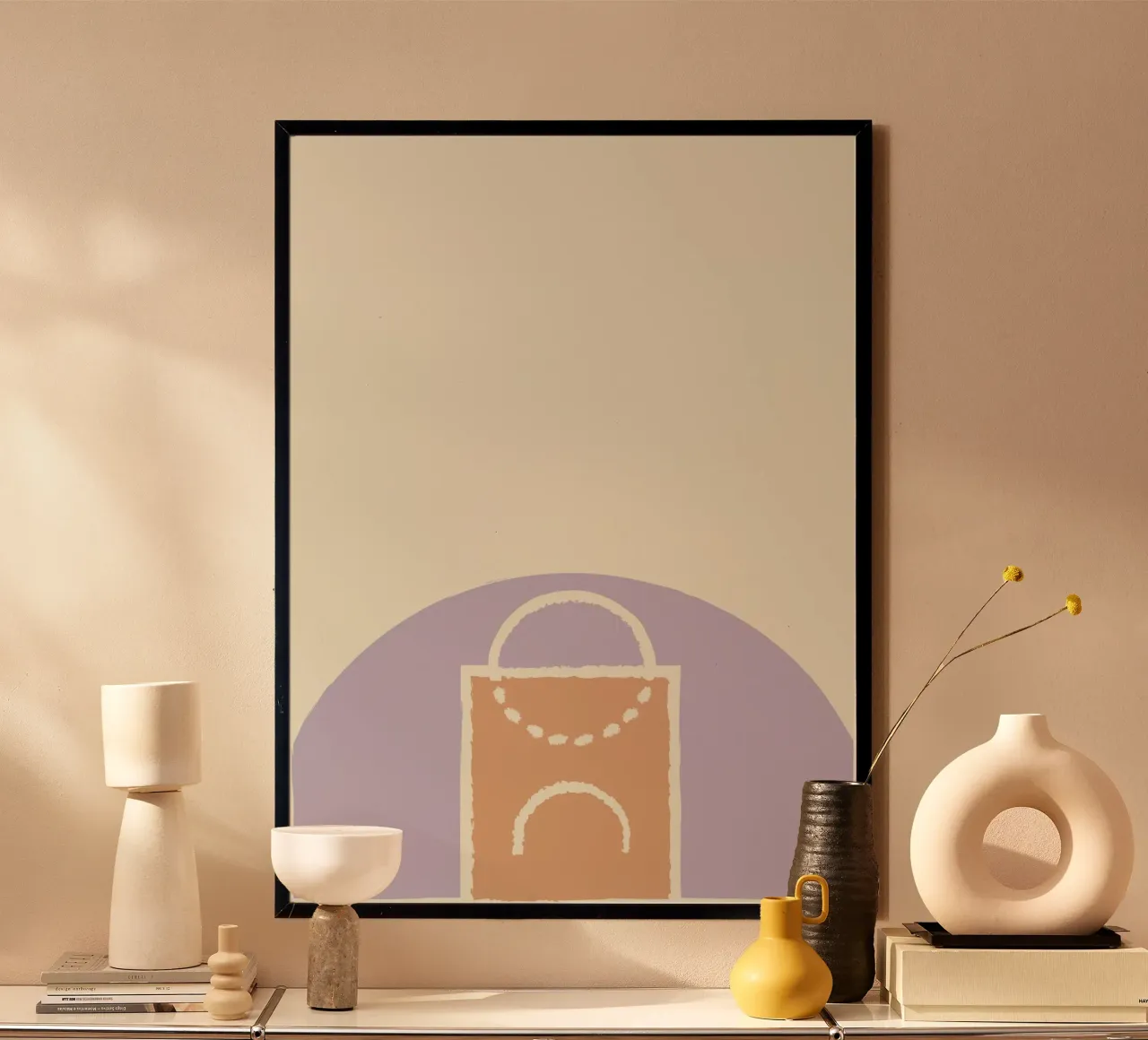 Boho Retro Sports 7 Basketball Zone 4 poster da Boho Print Collection
