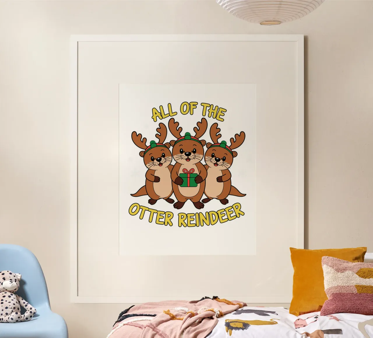 All of the Otter Reindeer carta hahnemühle da edsonramosart