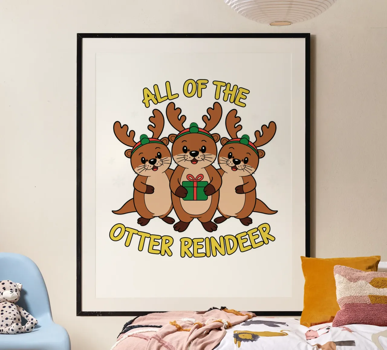 All of the Otter Reindeer carta hahnemühle da edsonramosart