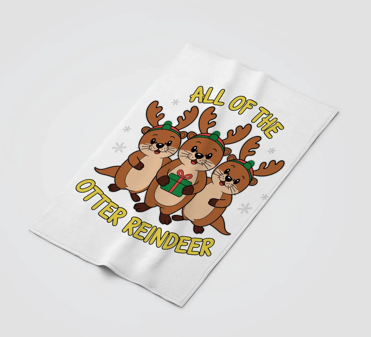 All of the Otter Reindeer coperta in pile da edsonramosart
