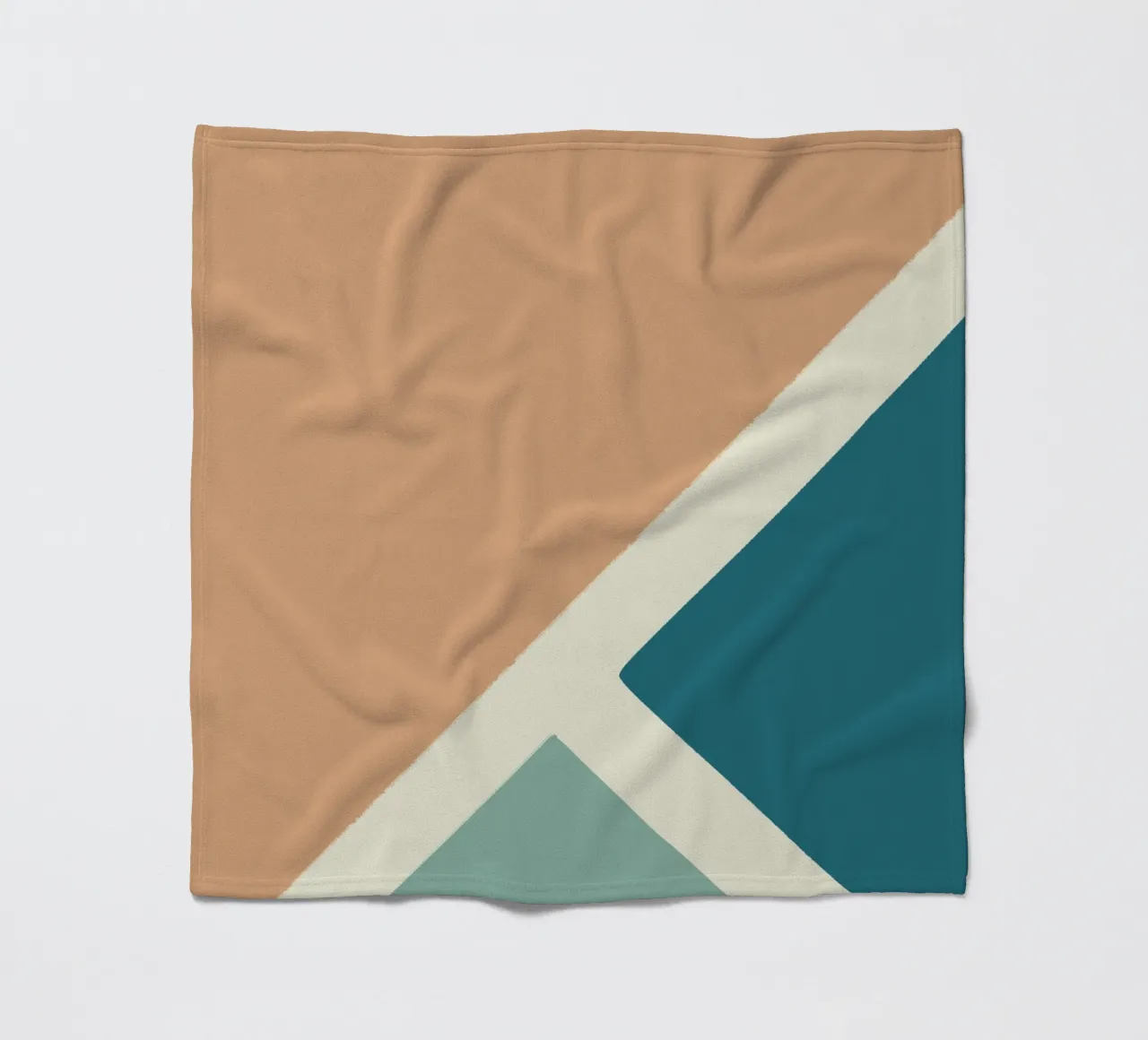 Boho Retro Sports 8 Basketball Field 4 Fleecedecke von Boho Print Collection