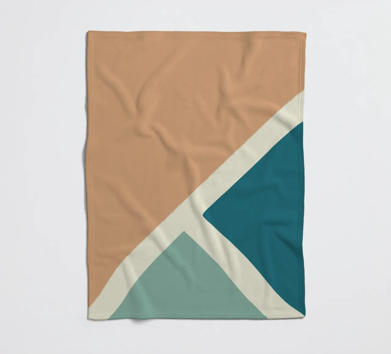 Boho Retro Sports 8 Basketball Field 4 Fleecedecke von Boho Print Collection