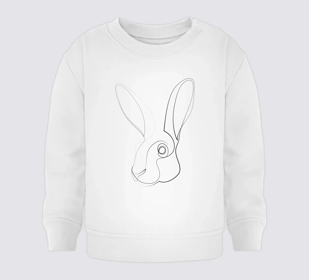 Jackrabbit - lepre a una linea felpa neonato da Addillum