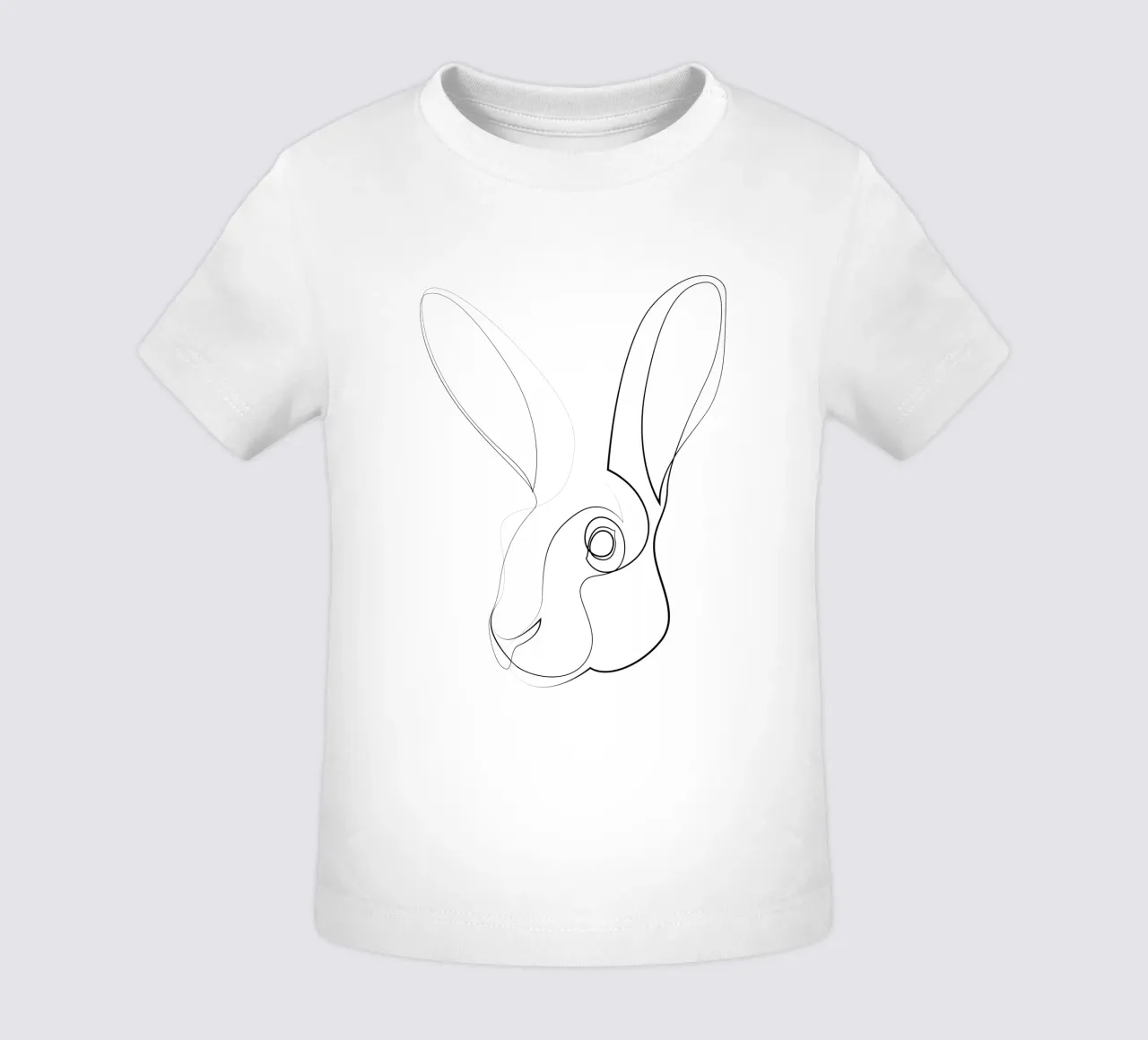 Jackrabbit - lepre a una linea maglietta neonato da Addillum