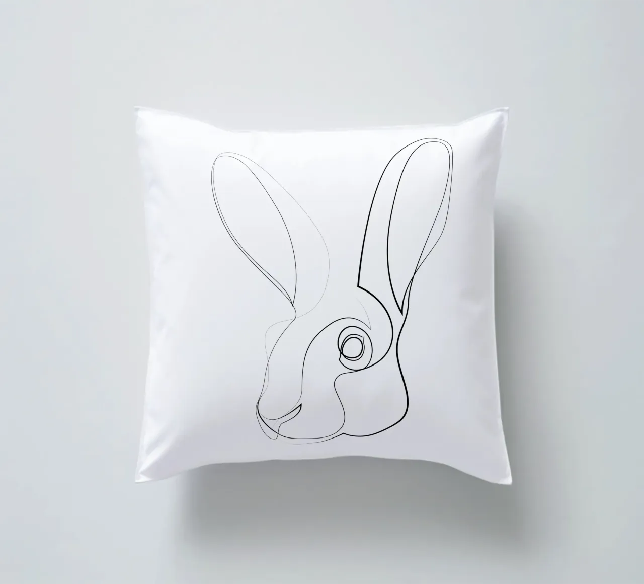 Jackrabbit - lepre a una linea cuscino da Addillum