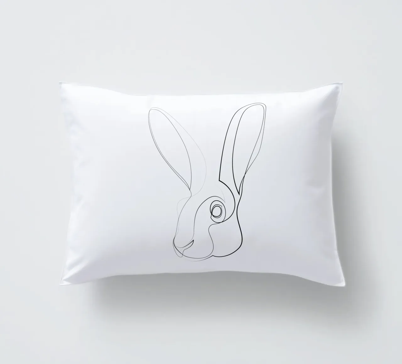 Jackrabbit - lepre a una linea cuscino da Addillum