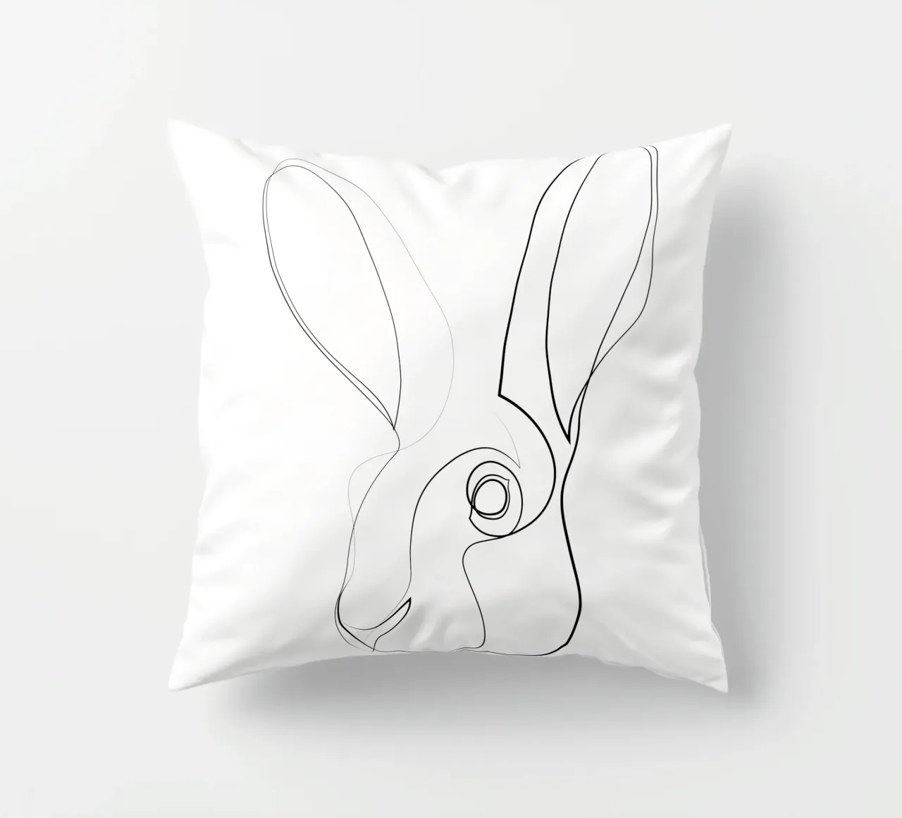 Jackrabbit - lepre a una linea cuscino da Addillum