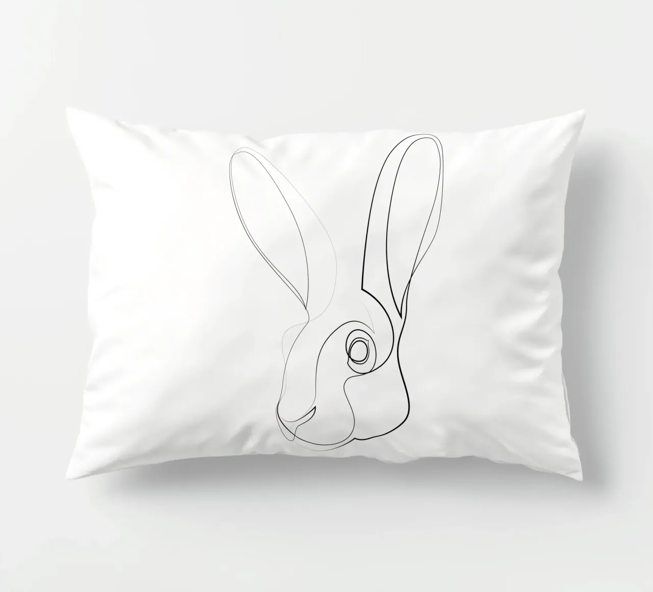 Jackrabbit - lepre a una linea cuscino da Addillum