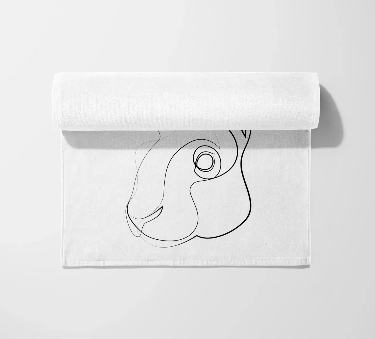 Jackrabbit - lepre a una linea telo mare da Addillum