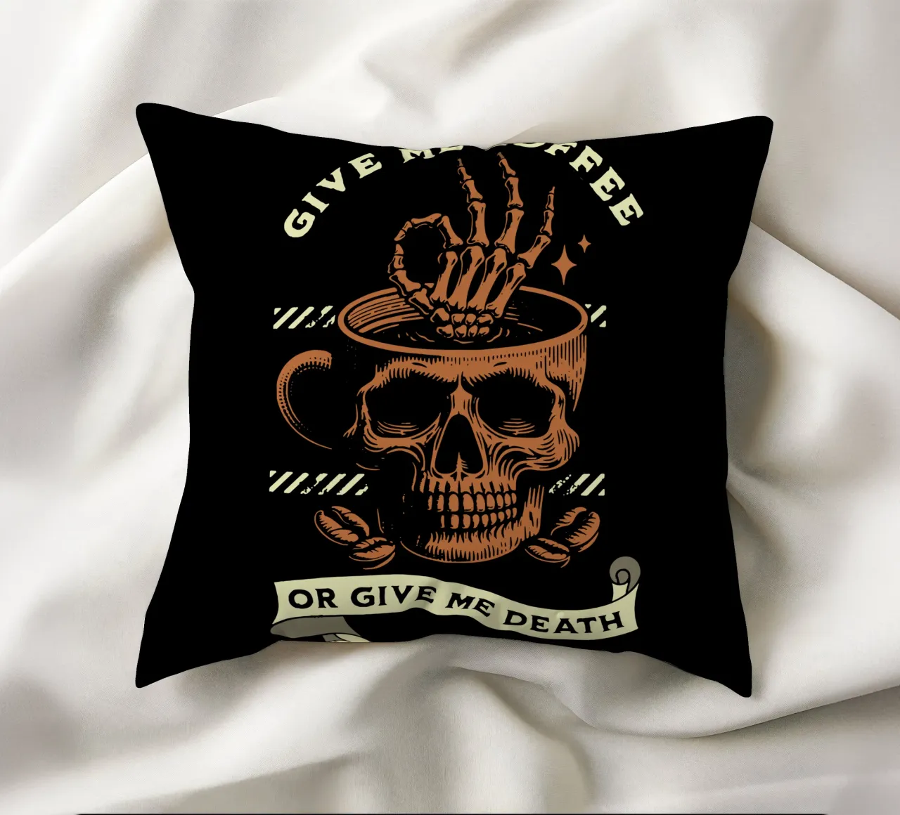 Give Me Coffee decorative cushion by Gunawan Rb