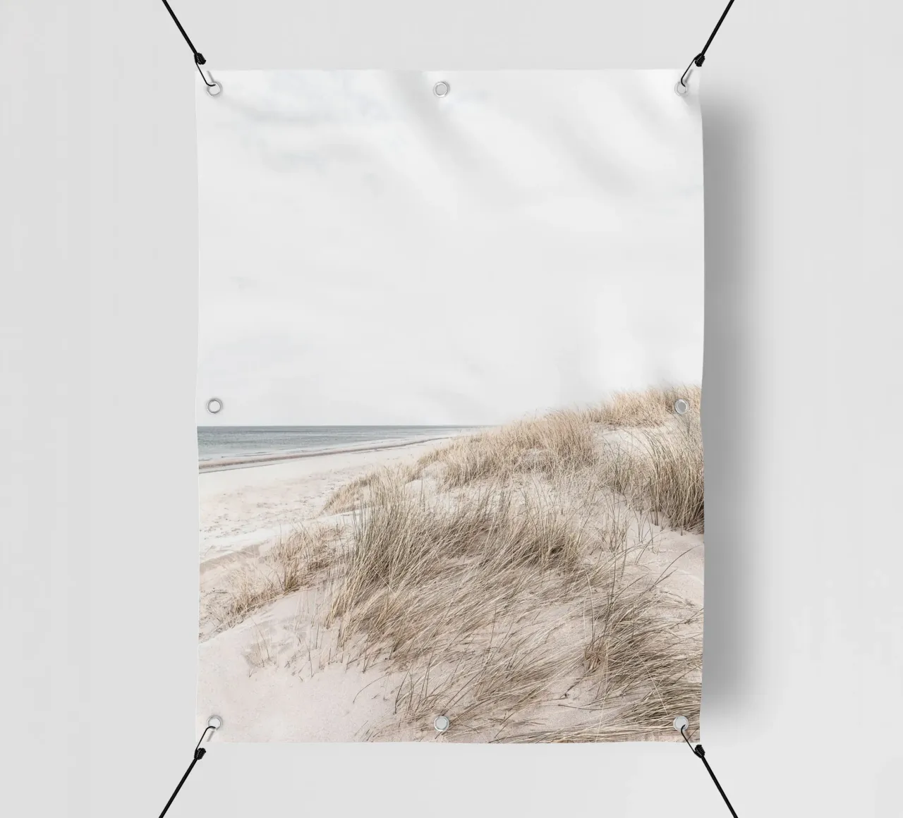 Paesaggio tranquillo sulla spiaggia - design naturale minimalista telo in pvc da Whole©