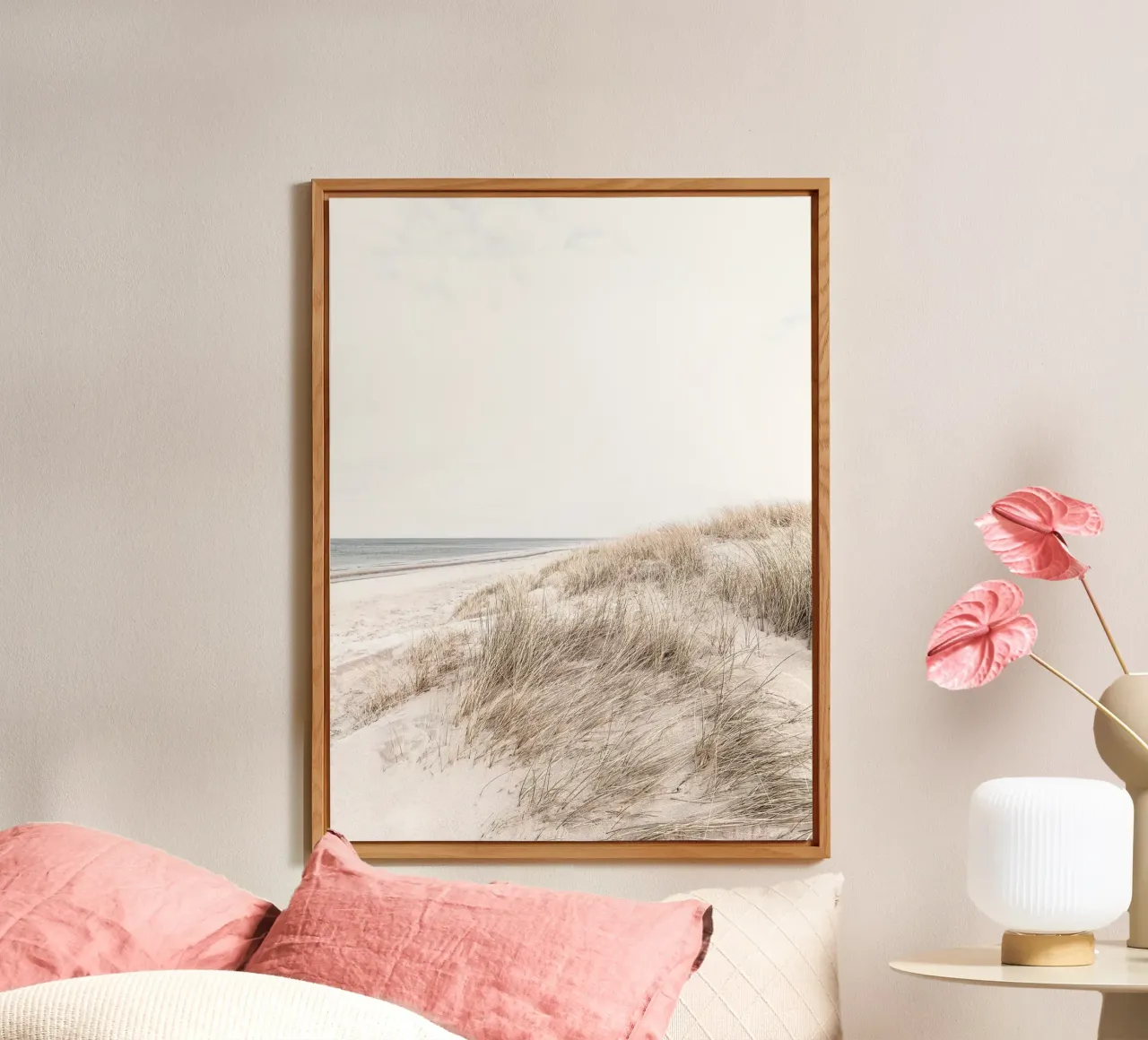 Paesaggio tranquillo sulla spiaggia - design naturale minimalista alluminio dibond da Whole©