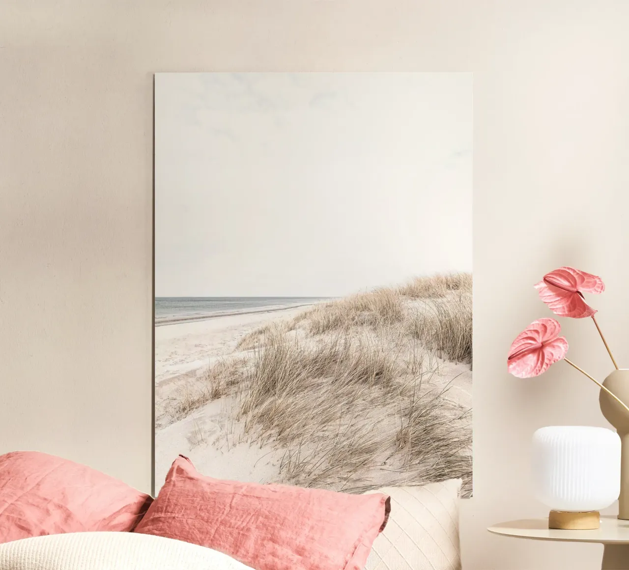 Rustig strandlandschap - minimalistisch natuurlijk ontwerp hahnemühle van Whole©