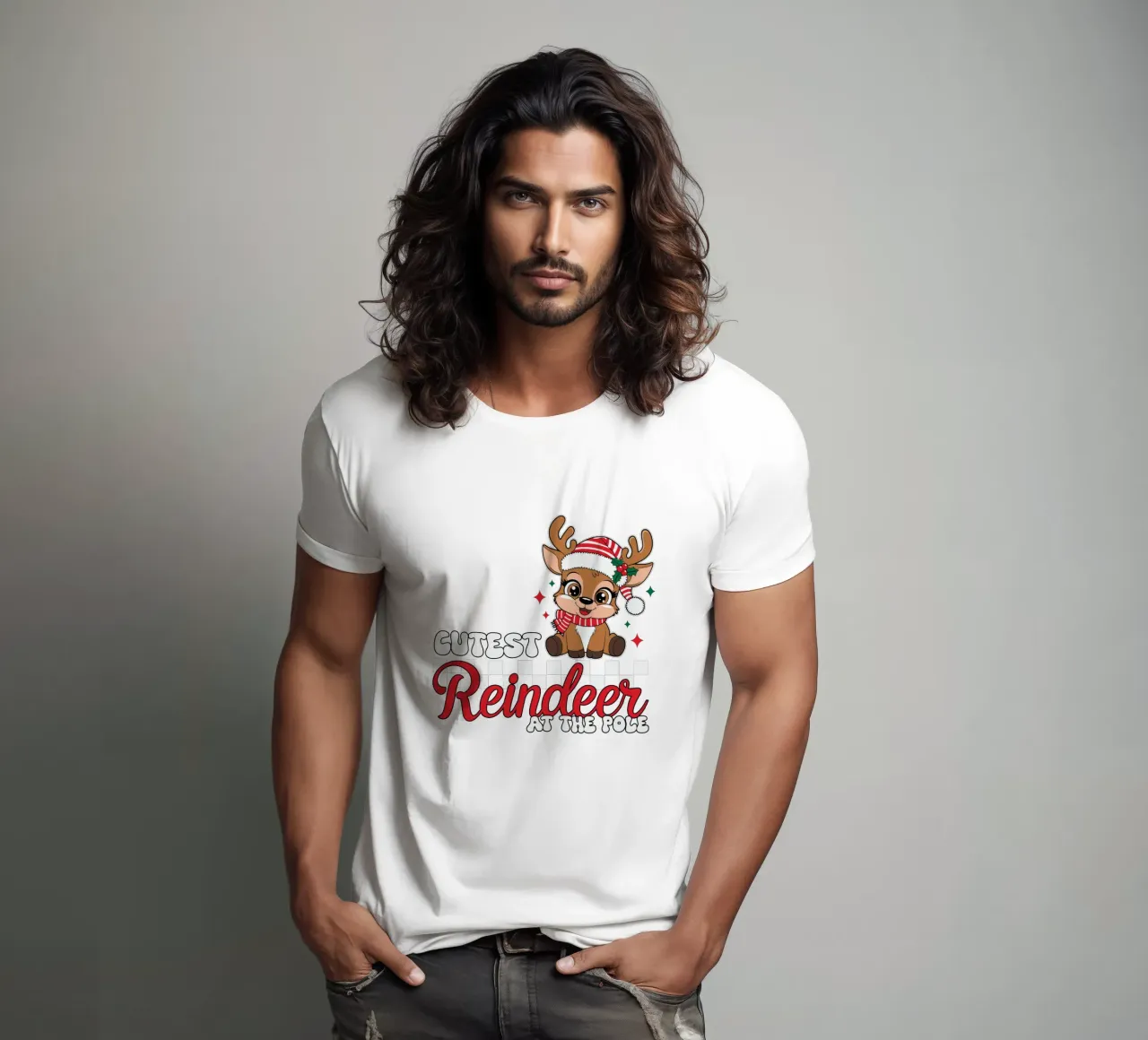 Coutest Reindeer at the Pole t-shirt da edsonramosart
