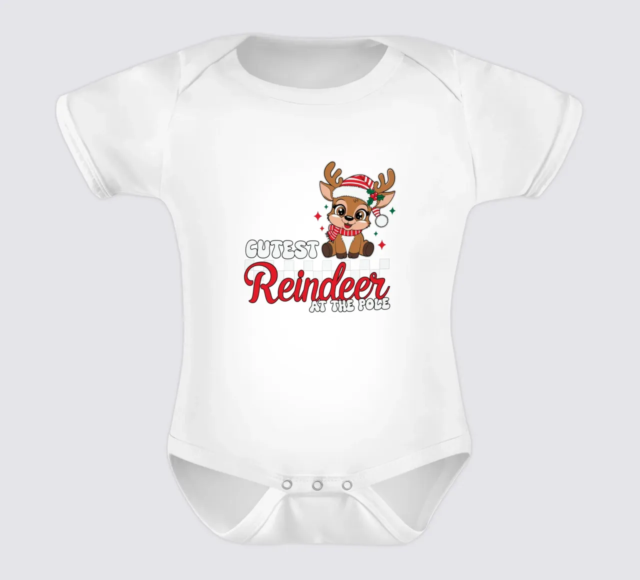 Coutest Reindeer at the Pole body neonato maniche corte da edsonramosart