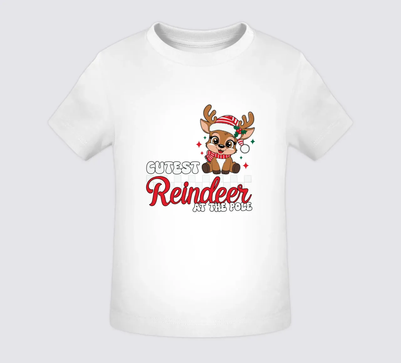 Coutest Reindeer at the Pole maglietta neonato da edsonramosart