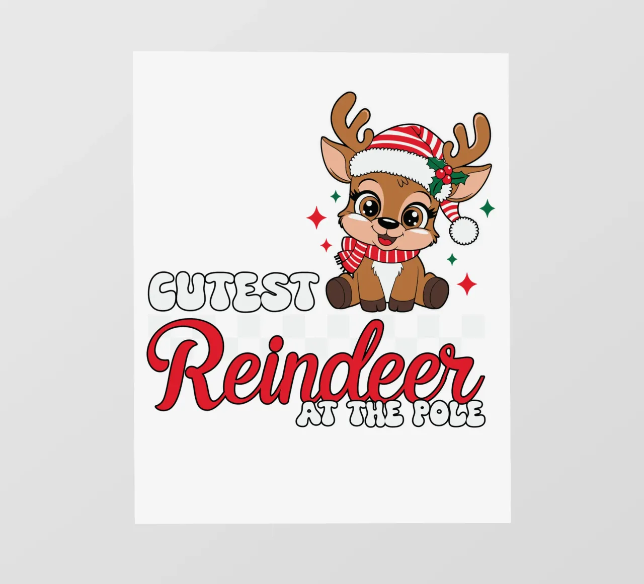 Coutest Reindeer at the Pole telo in pvc da edsonramosart