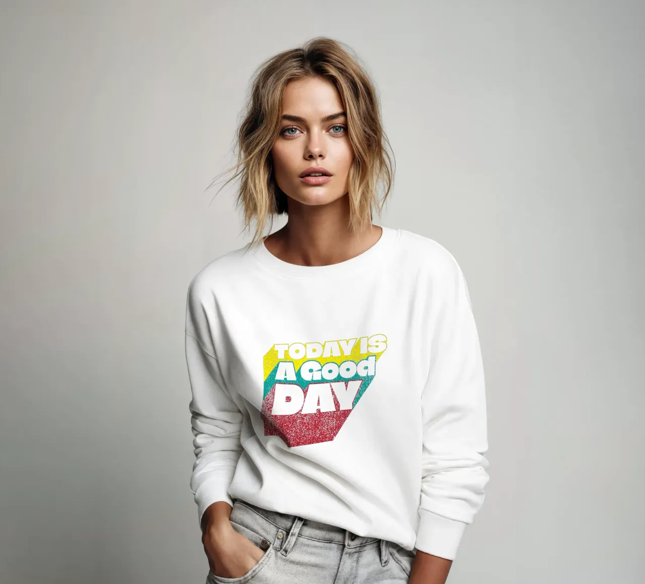 Today is a good day sweatshirt by Gunawan Rb