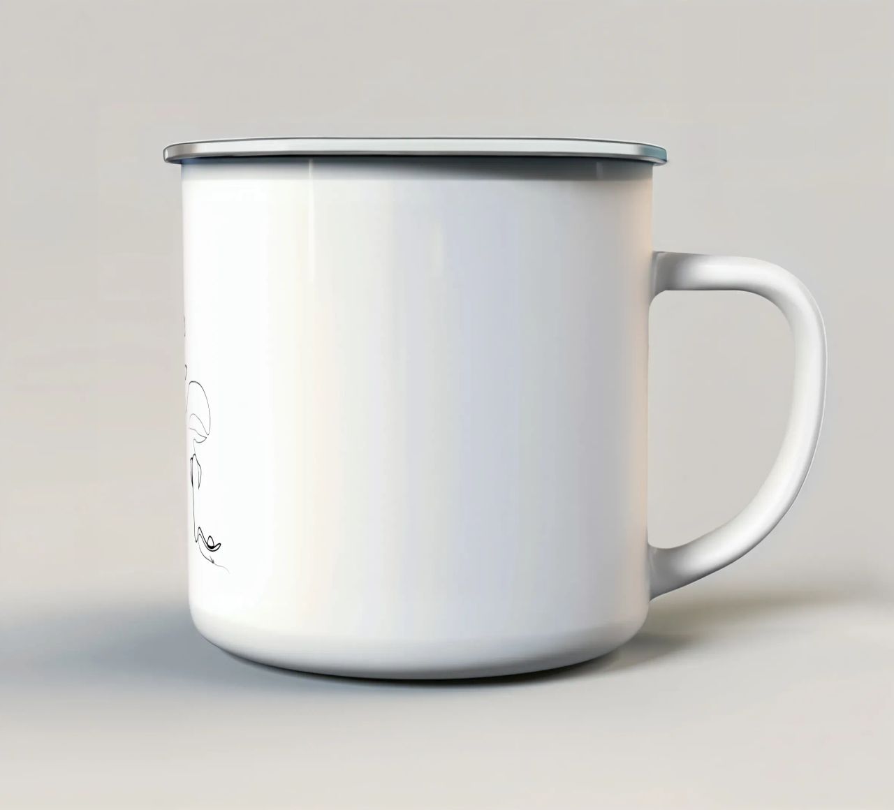 Twin tazza in smalto da Addillum