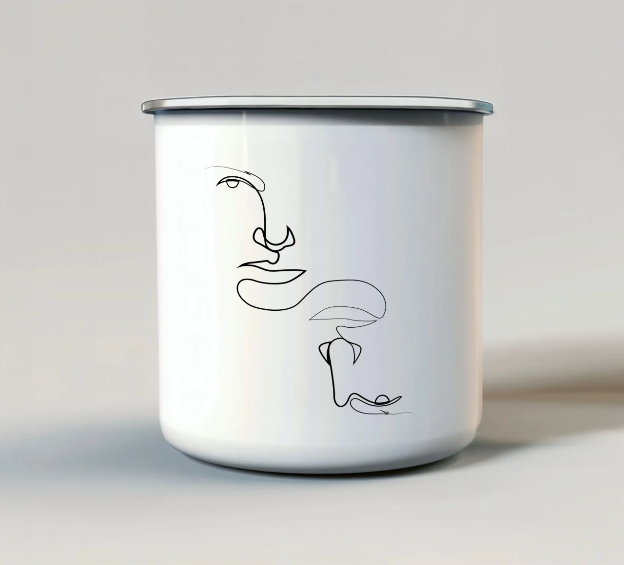 Twin tazza in smalto da Addillum