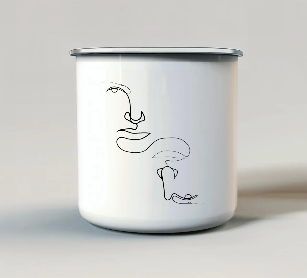 Twin tazza in smalto da Addillum