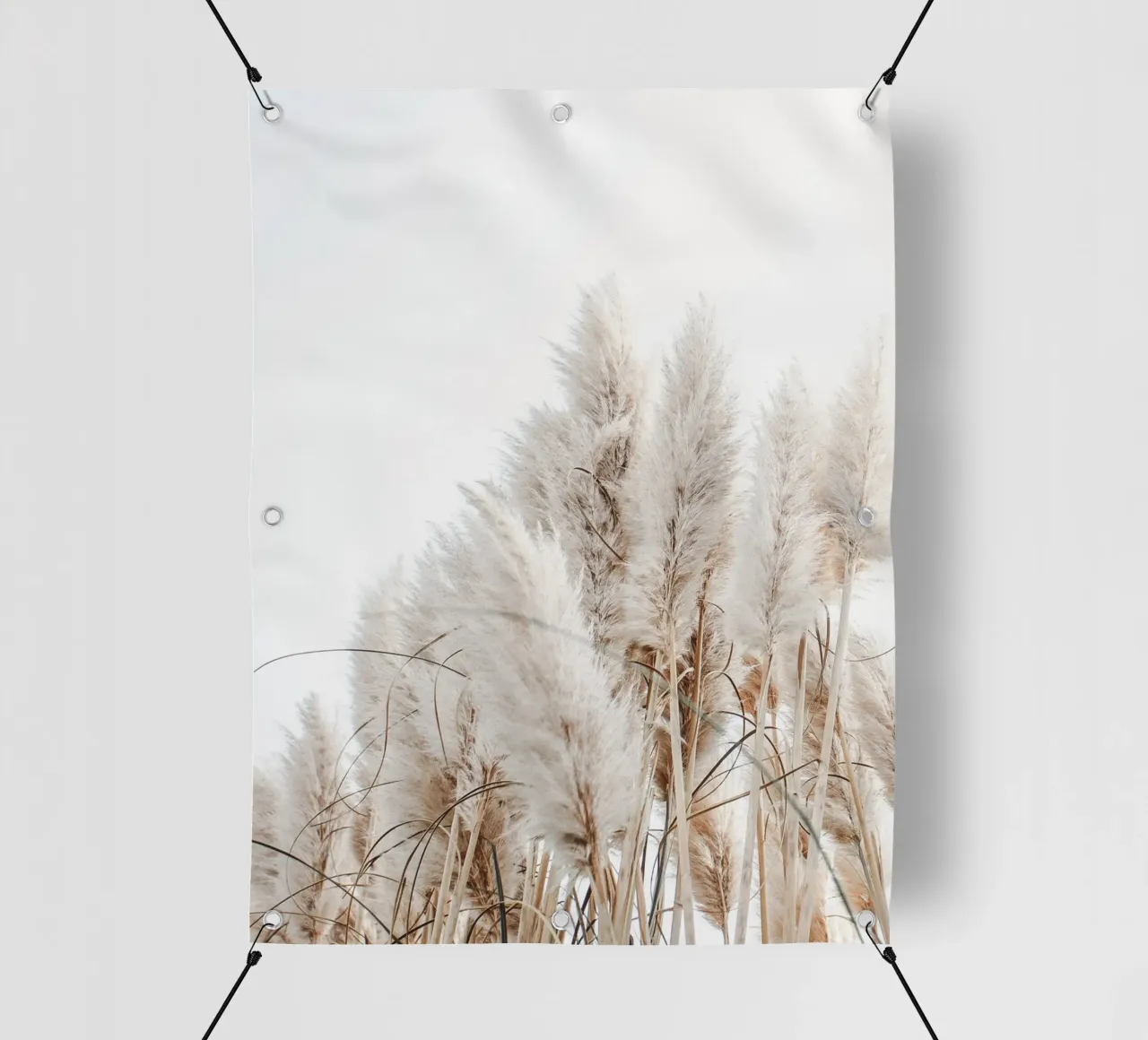 Delicata erba pampa in stile boho telo in pvc da Whole©