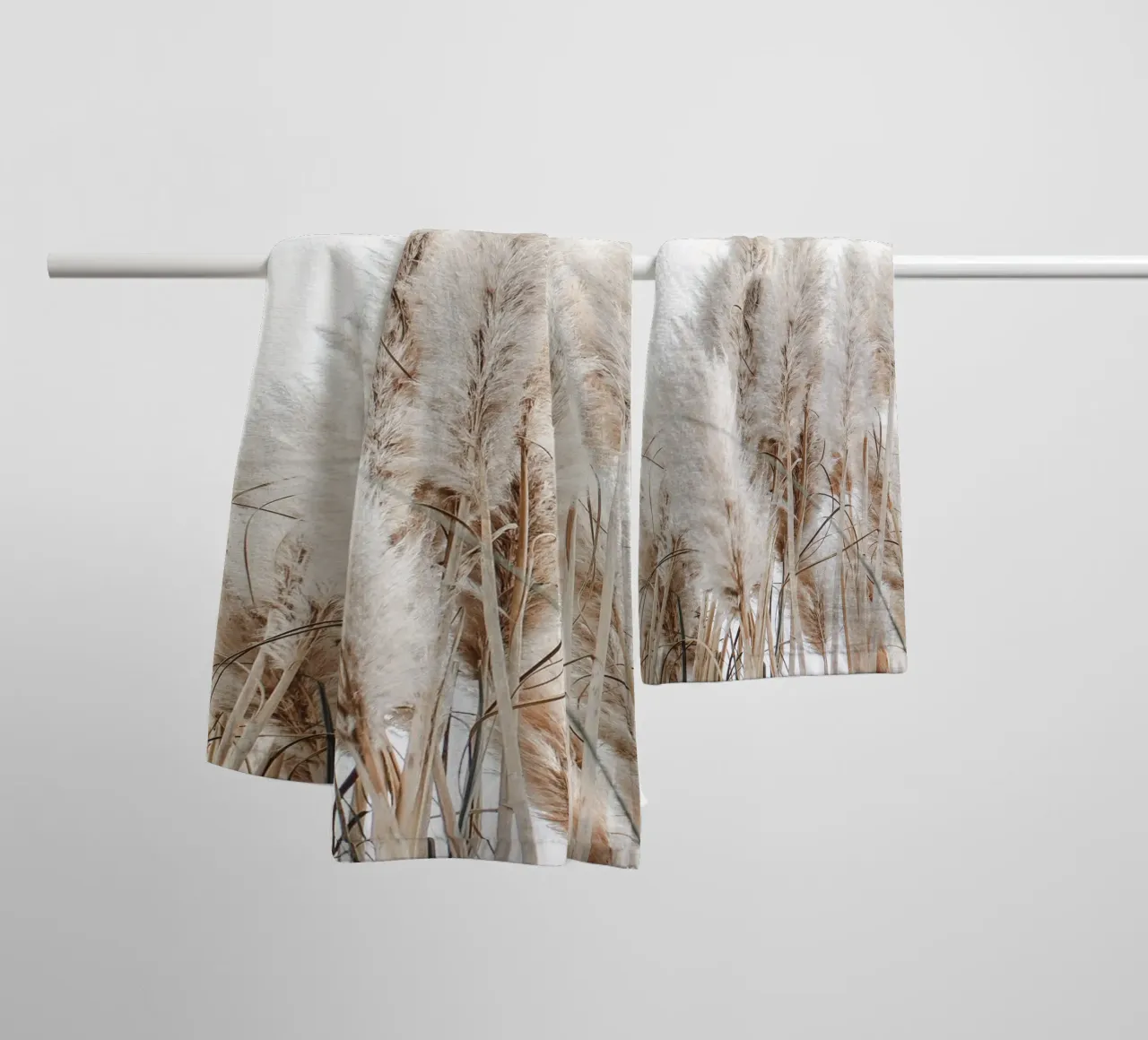 Delicata erba pampa in stile boho asciugamano da bagno da Whole©