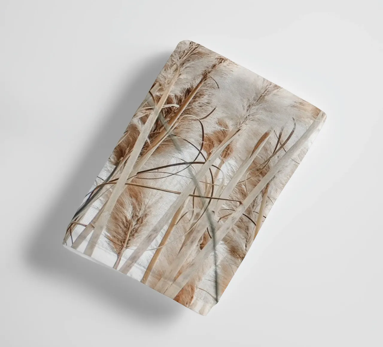 Delicate pampas grass in boho style towel by Whole©