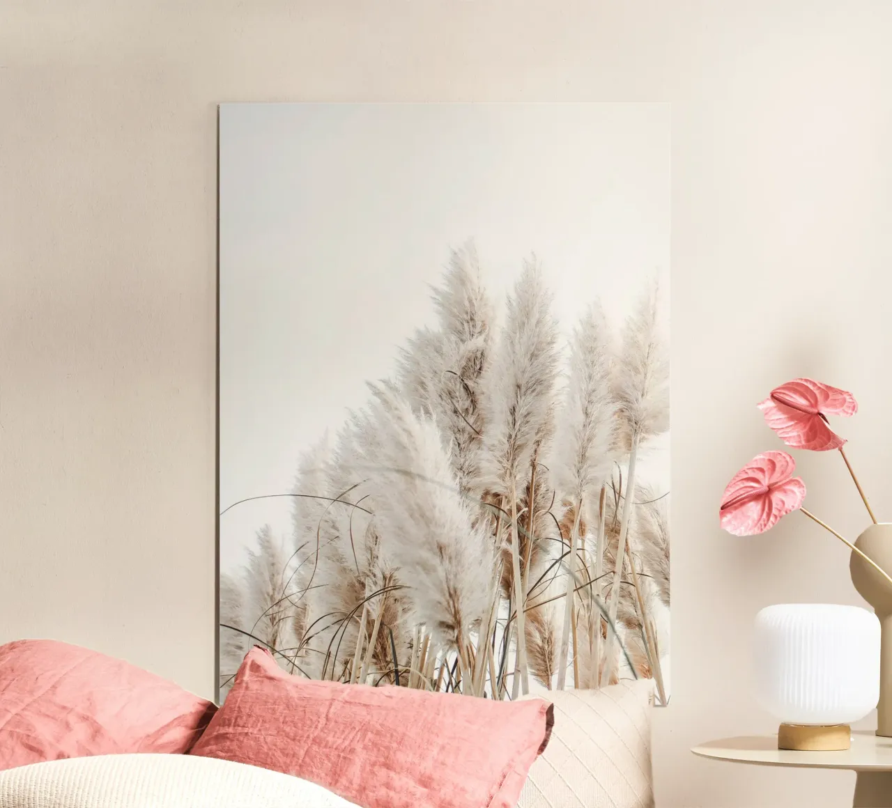 Delicata erba pampa in stile boho poster da Whole©