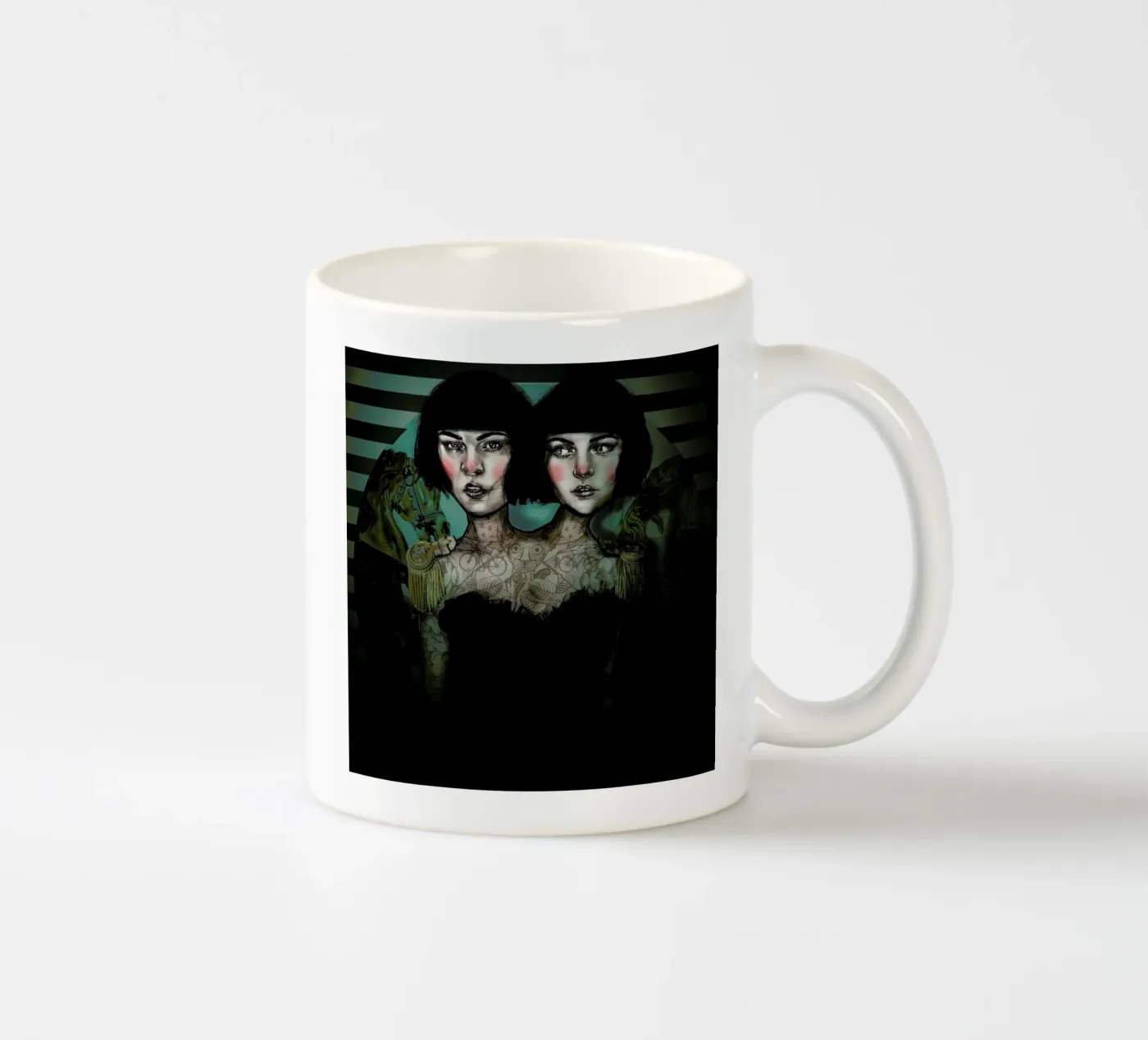 Cirque 3 ceramic mug by Agnes KR Patience