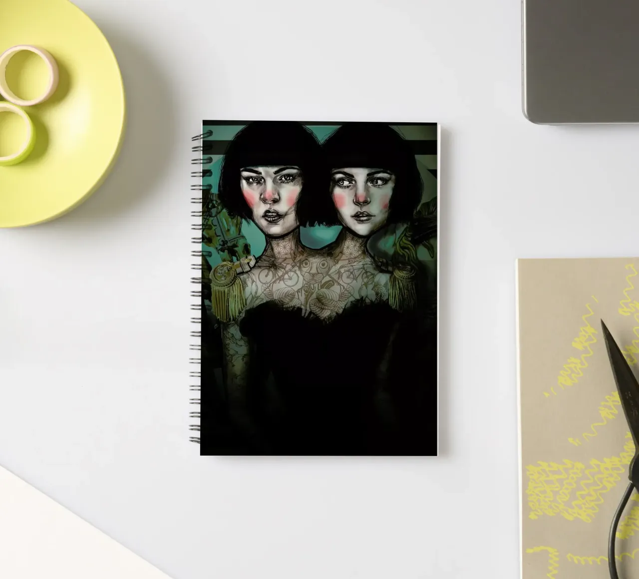 Cirque 3 spiral notebook by Agnes KR Patience