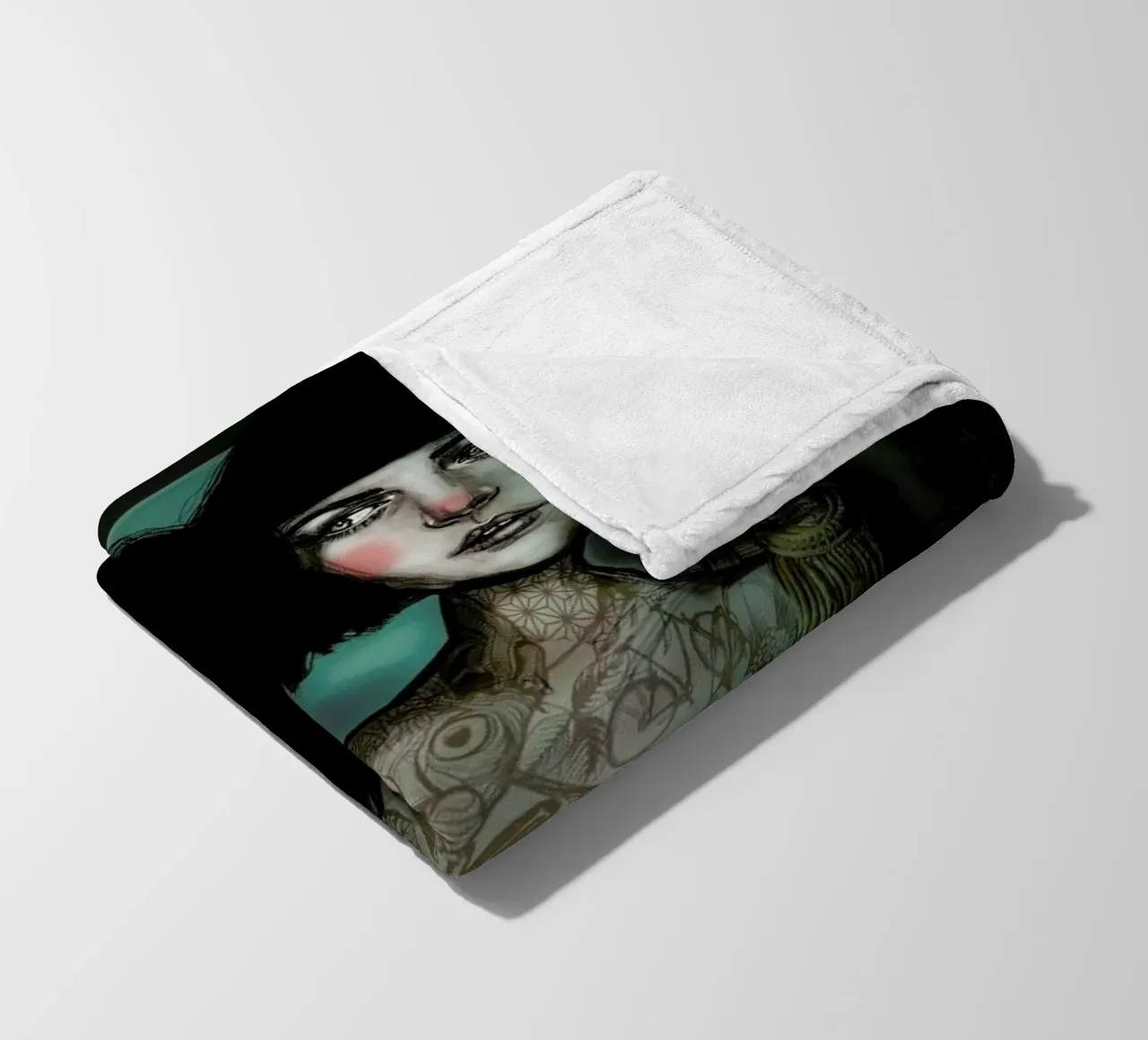 Cirque 3 fleece blanket by Agnes KR Patience