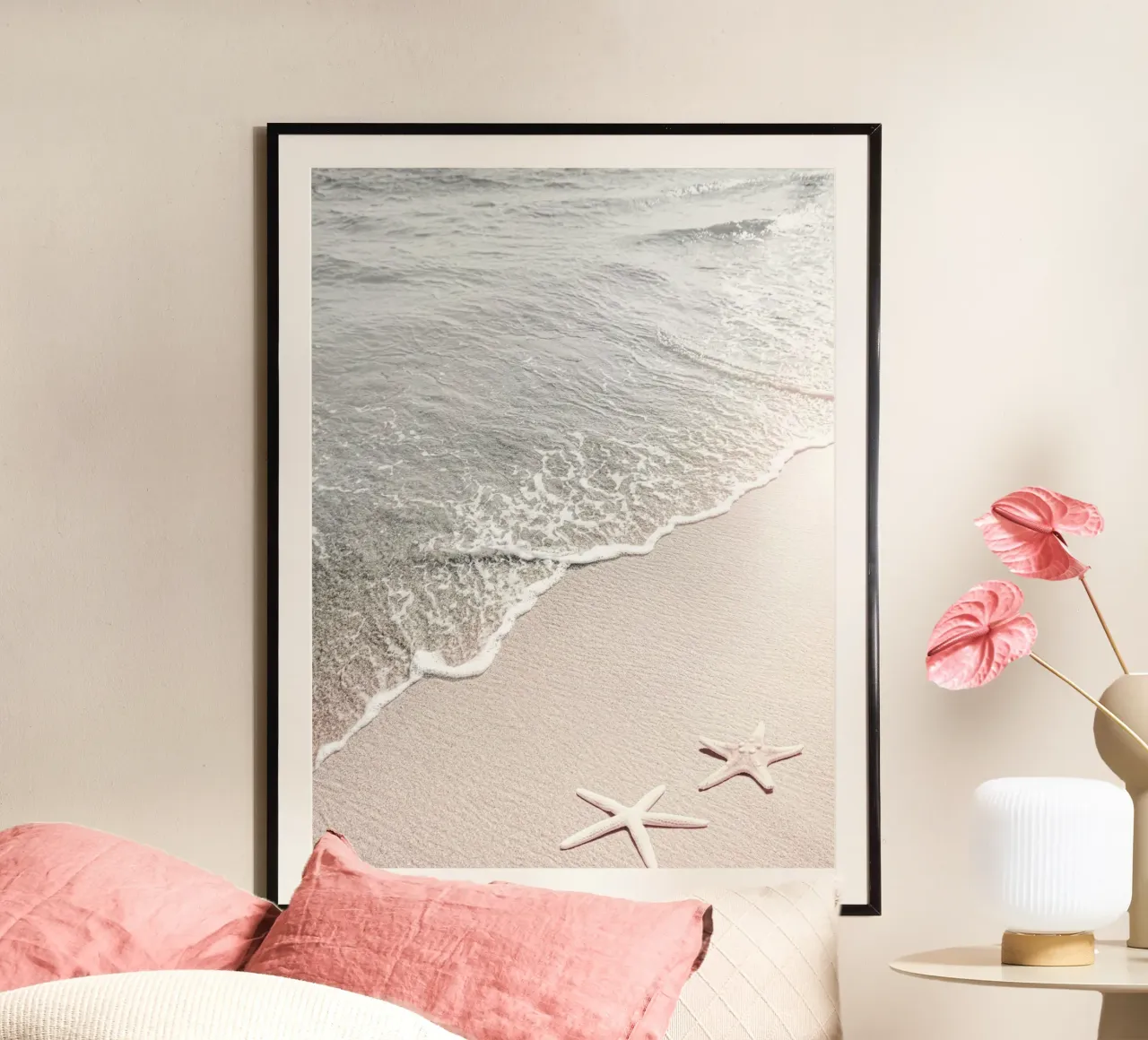 Plage douce avec étoiles de mer hahnemühle de Whole©