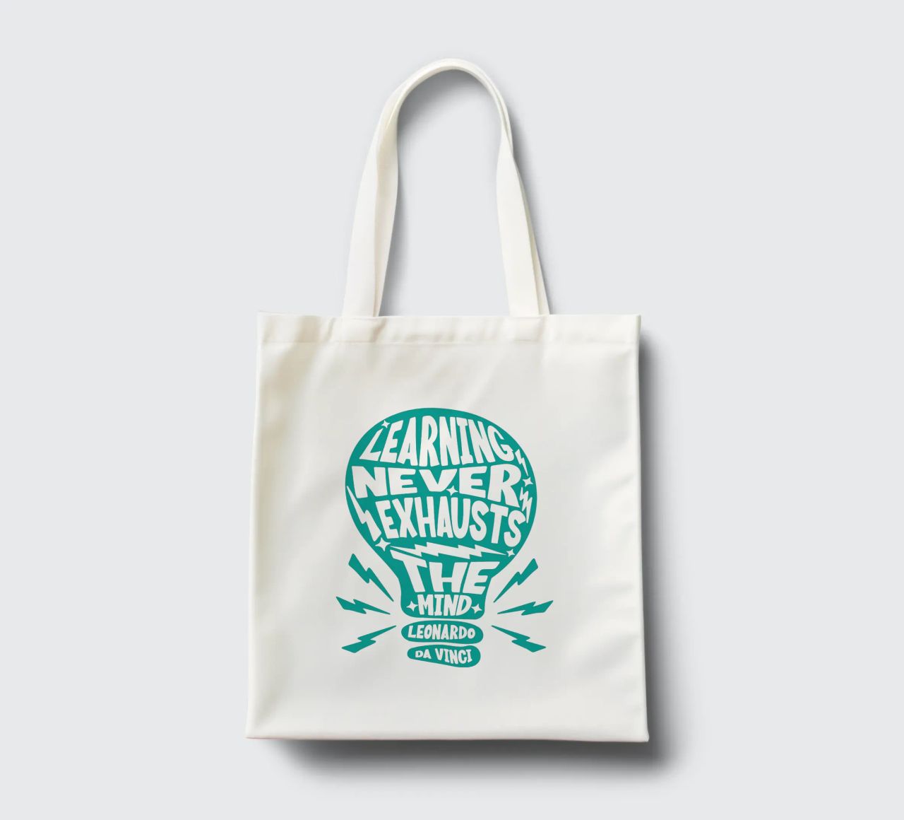 Leonardo da Vinci Quotas tote bag by Gunawan Rb