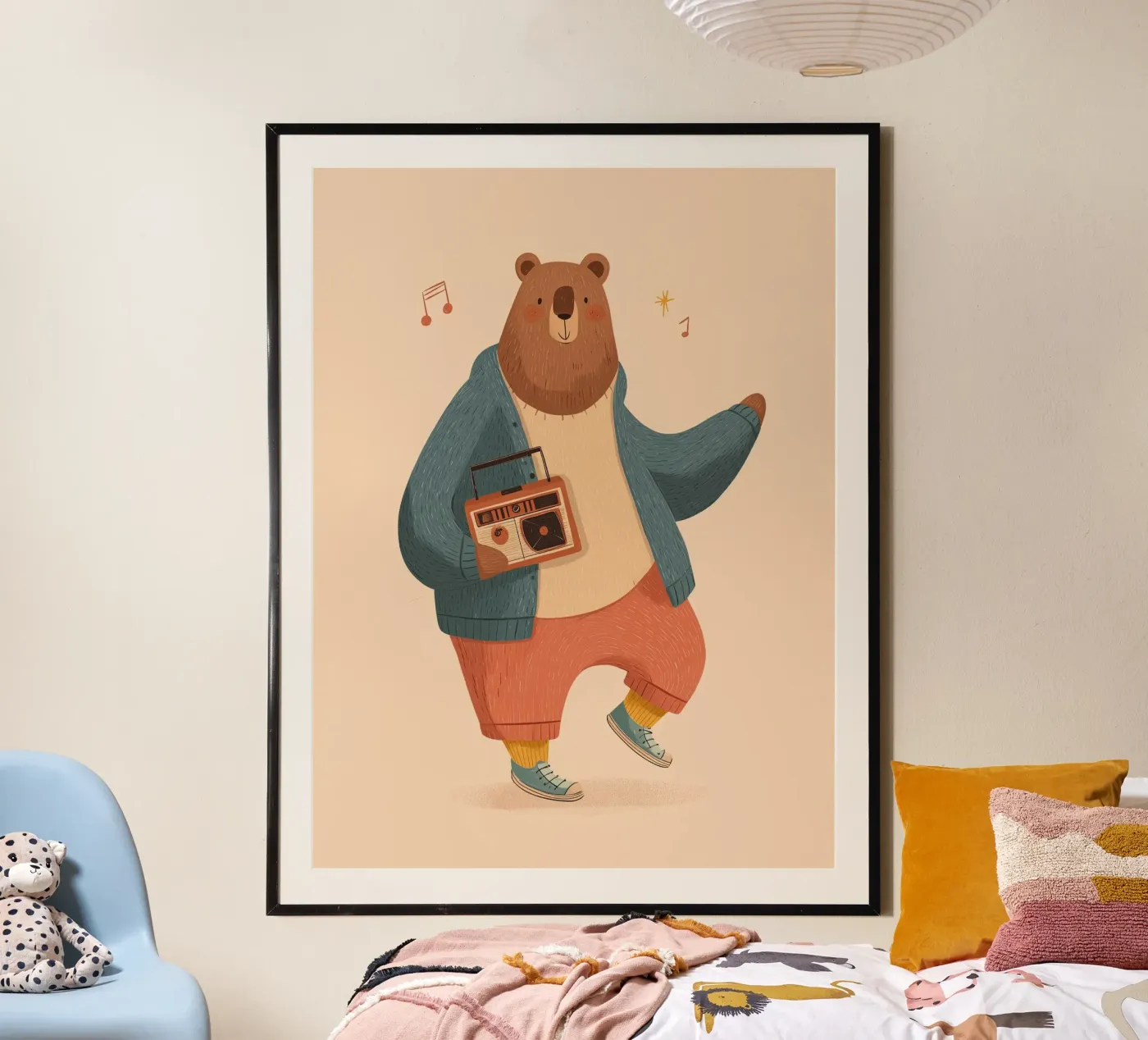Boogie Bear poster by Kiki