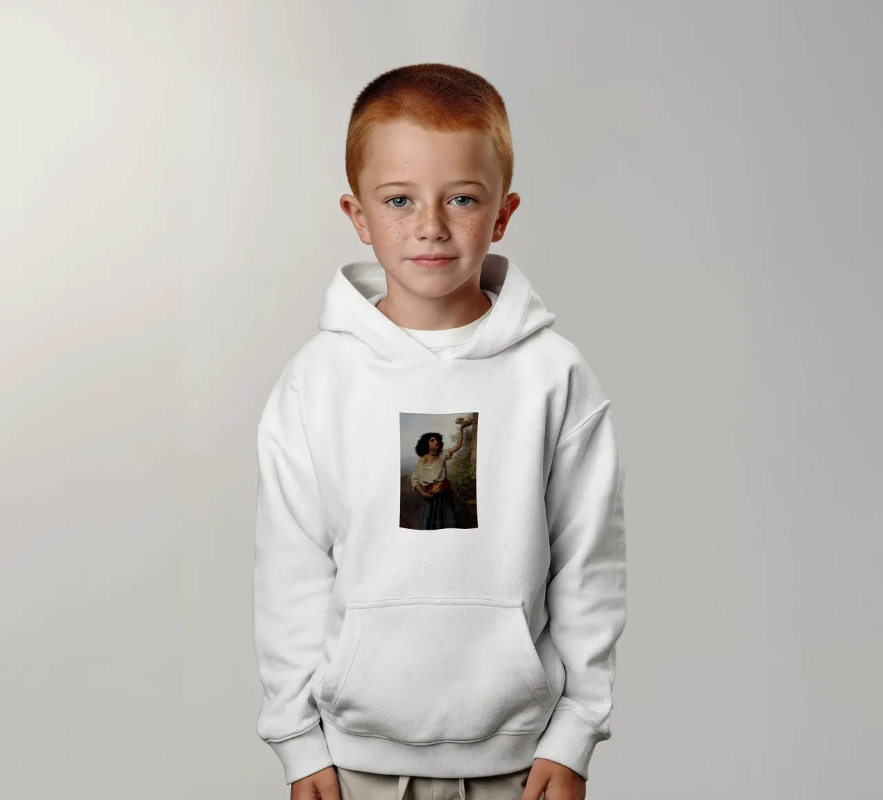 Joven gitana con pandereta - Kārlis Teodors Hūns sudadera con capucha para niño de William Store