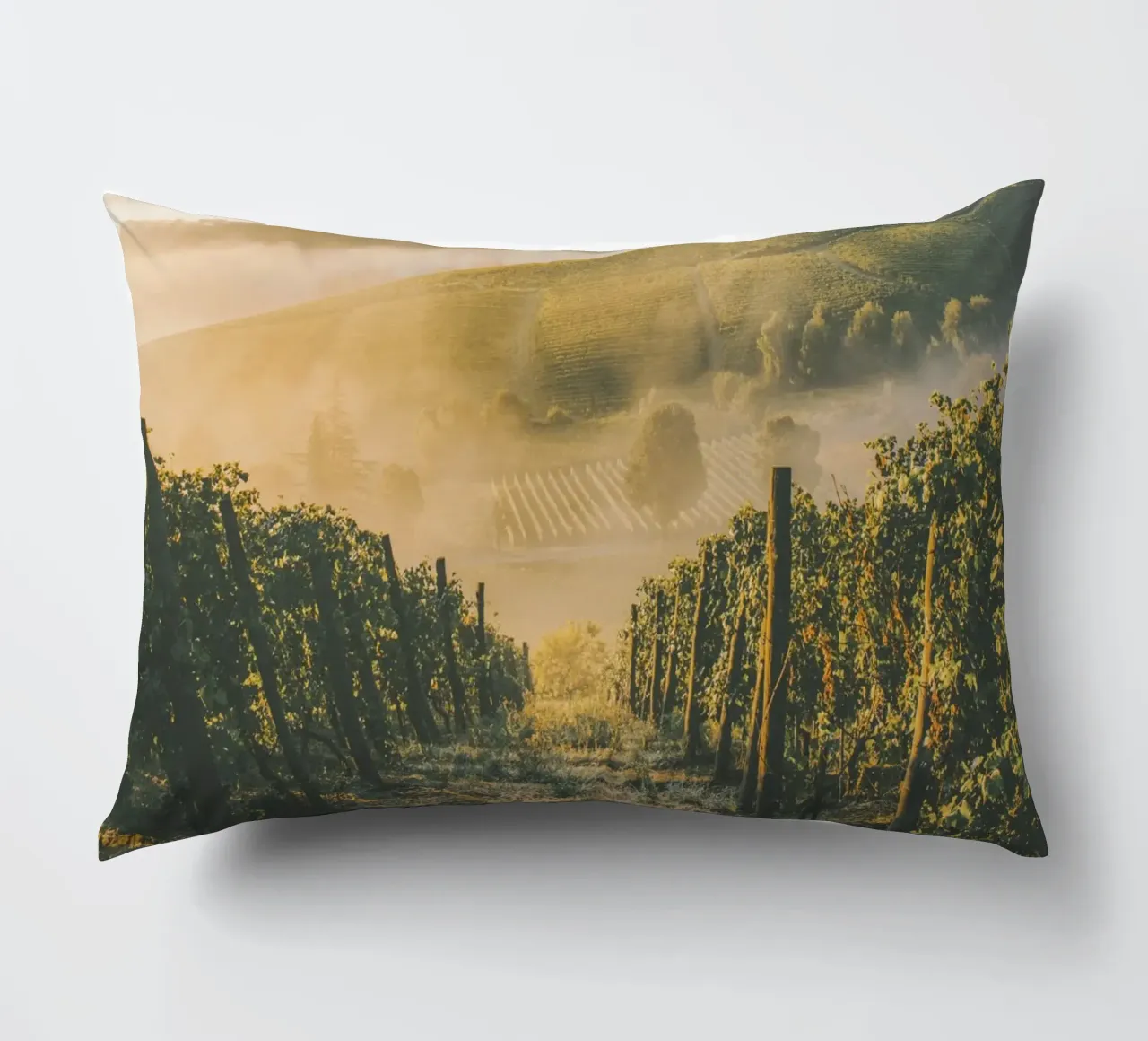 Vigneto d'autunno - atmosfera toscana cuscino da Whole©