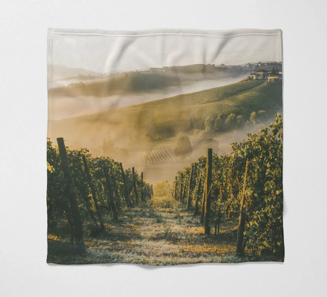 Vigneto d'autunno - atmosfera toscana coperta in pile da Whole©