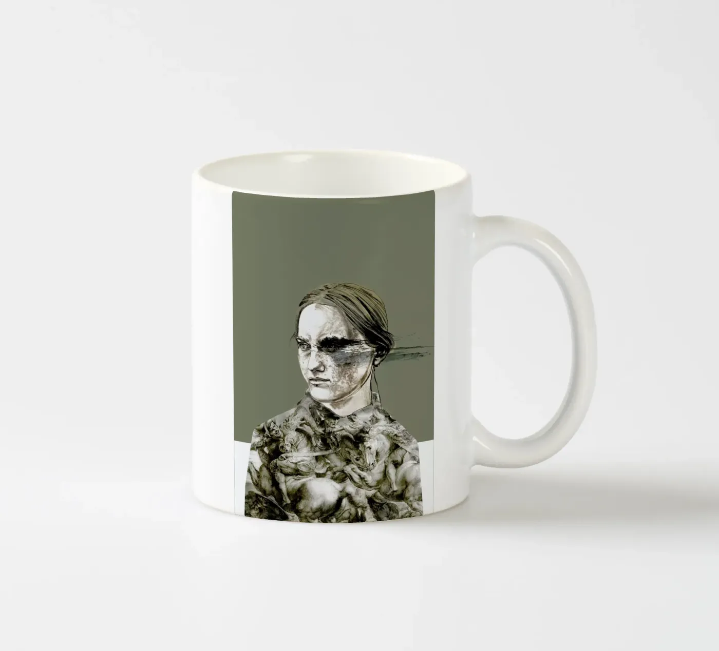 Try ceramic mug by Agnes KR Patience