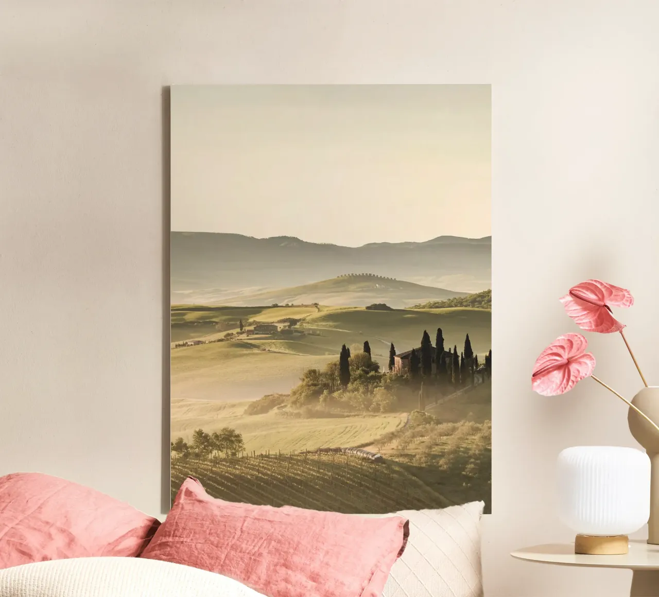 Campagna toscana - colline romantiche e cipressi tela da Whole©