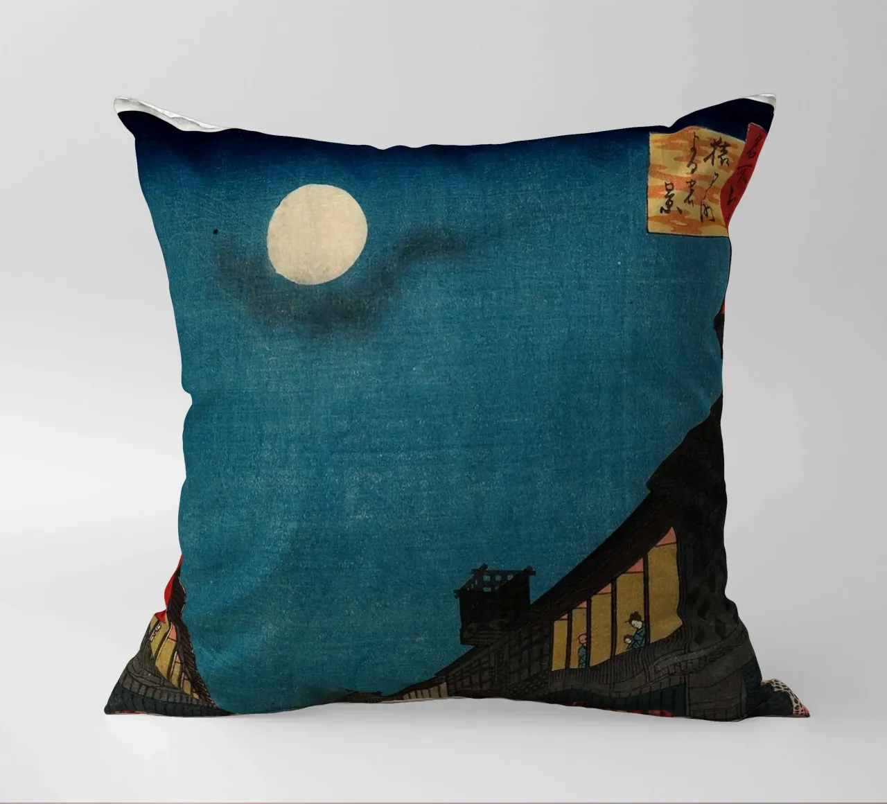 Totoro - Catbus - Mashup di stampe giapponesi cuscino da Mashtup