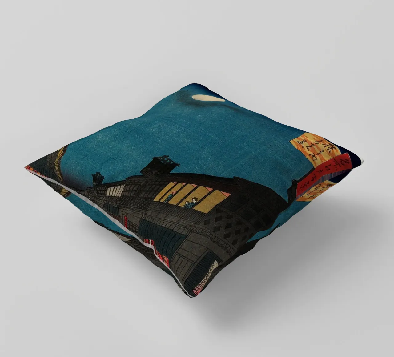 Totoro - Catbus - Mashup di stampe giapponesi cuscino da Mashtup