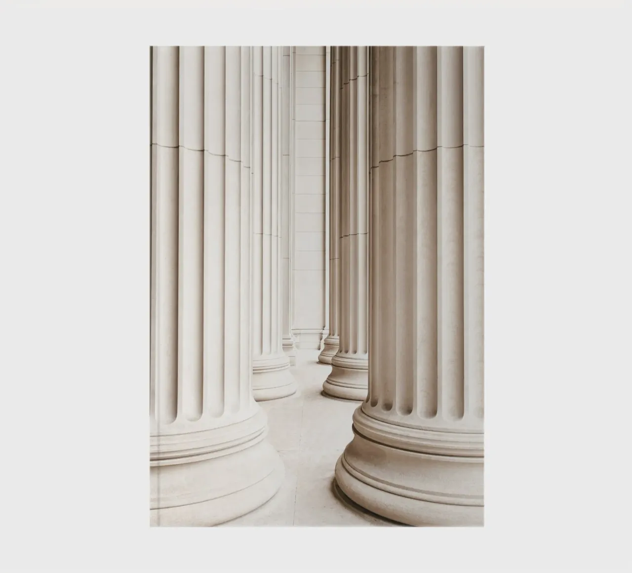 Classic architecture - Timeless column gallery notebook by Whole©