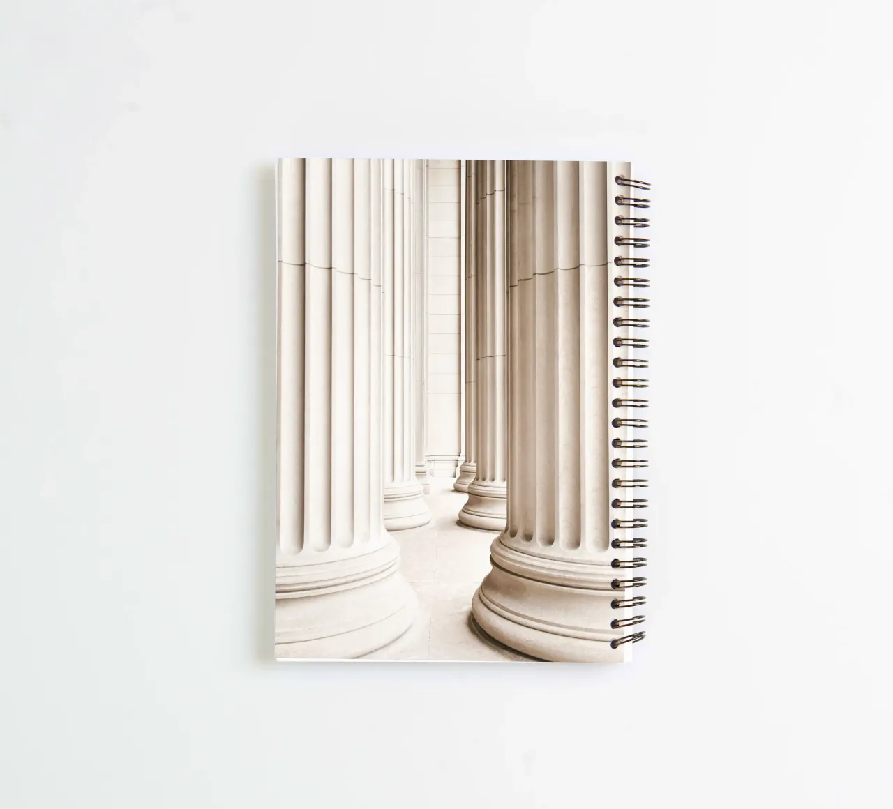 Classic architecture - Timeless column gallery spiral notebook by Whole©