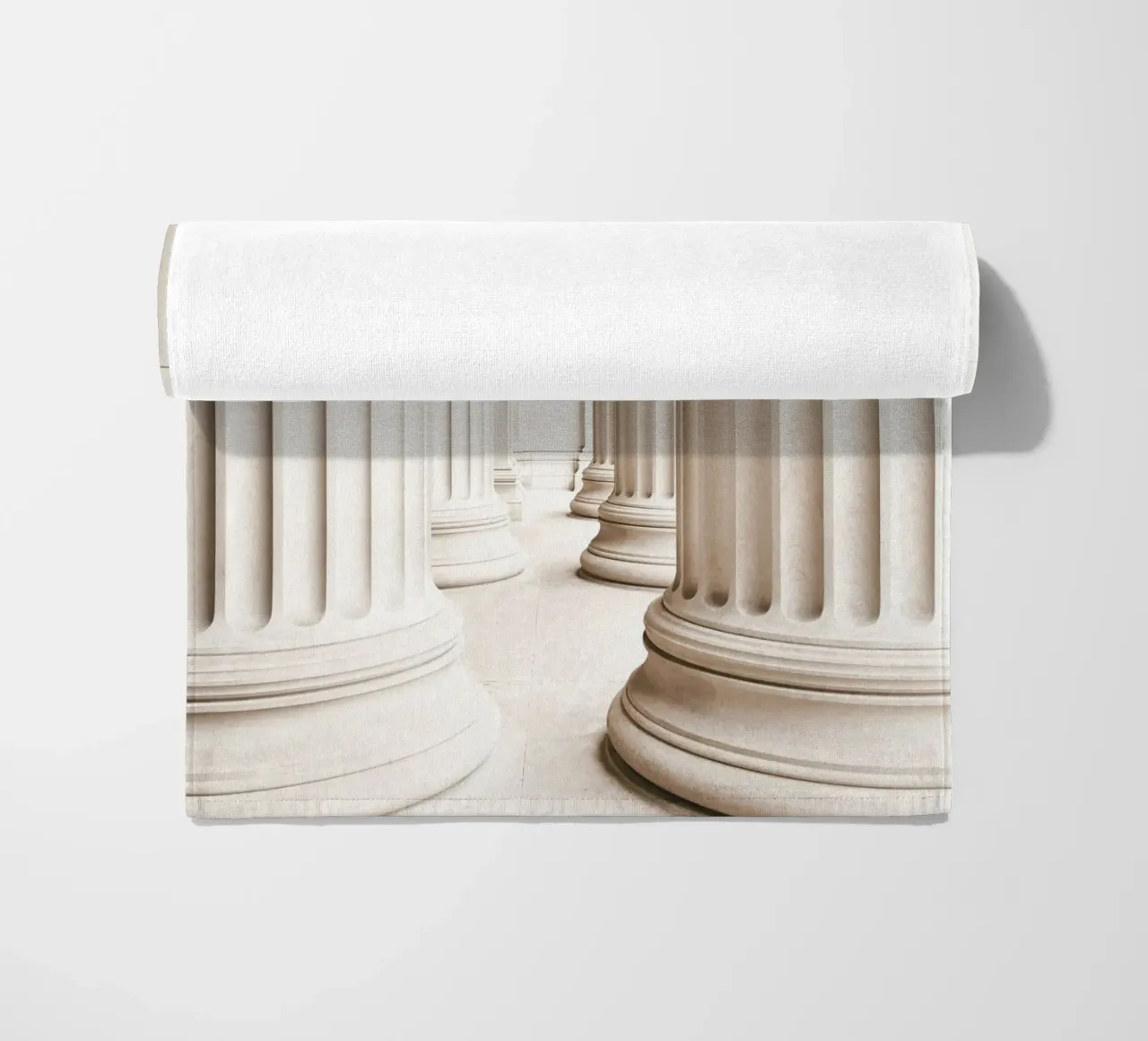 Classic architecture - Timeless column gallery beach towel by Whole©