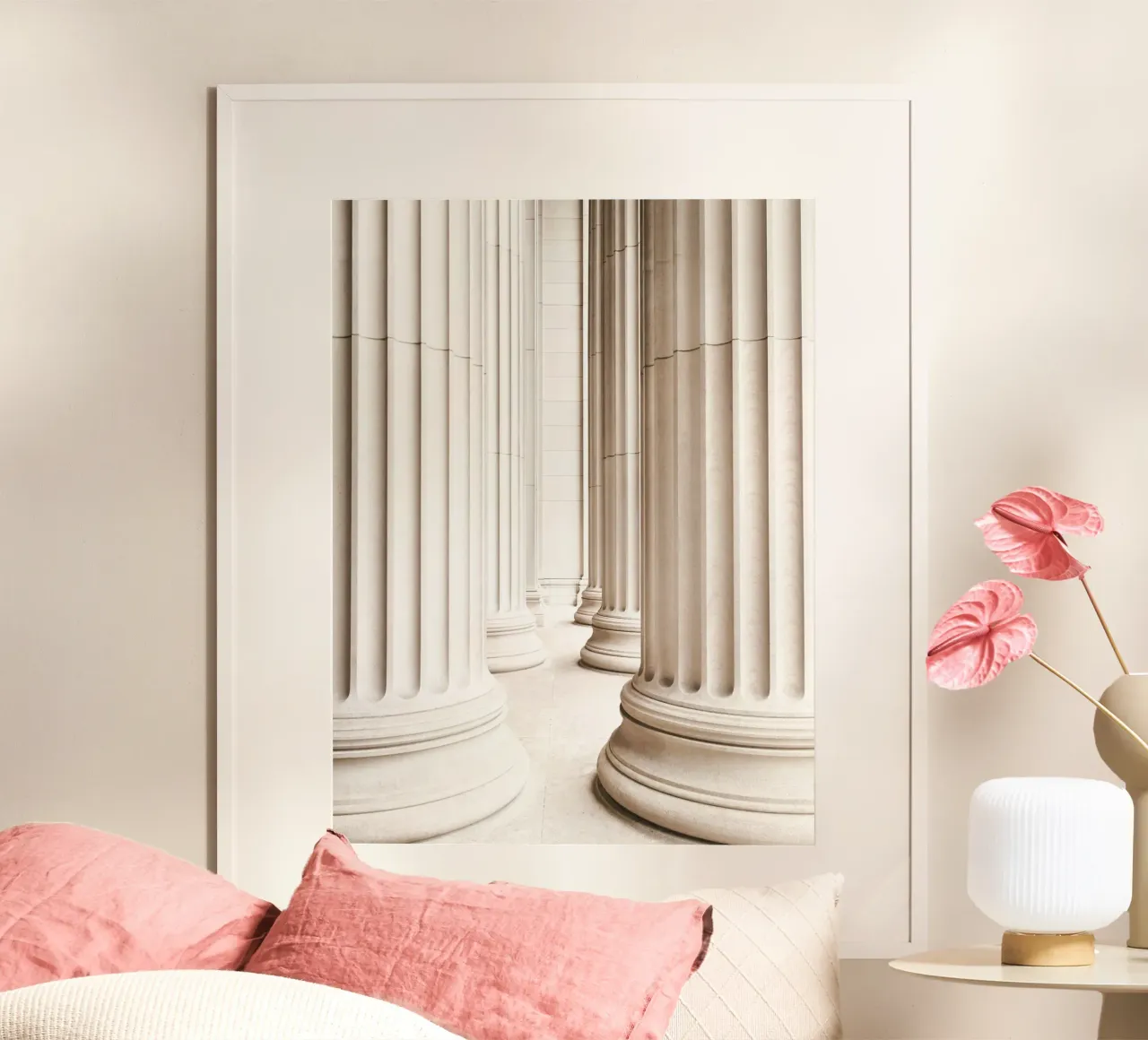 Classic architecture - Timeless column gallery hahnemühle by Whole©