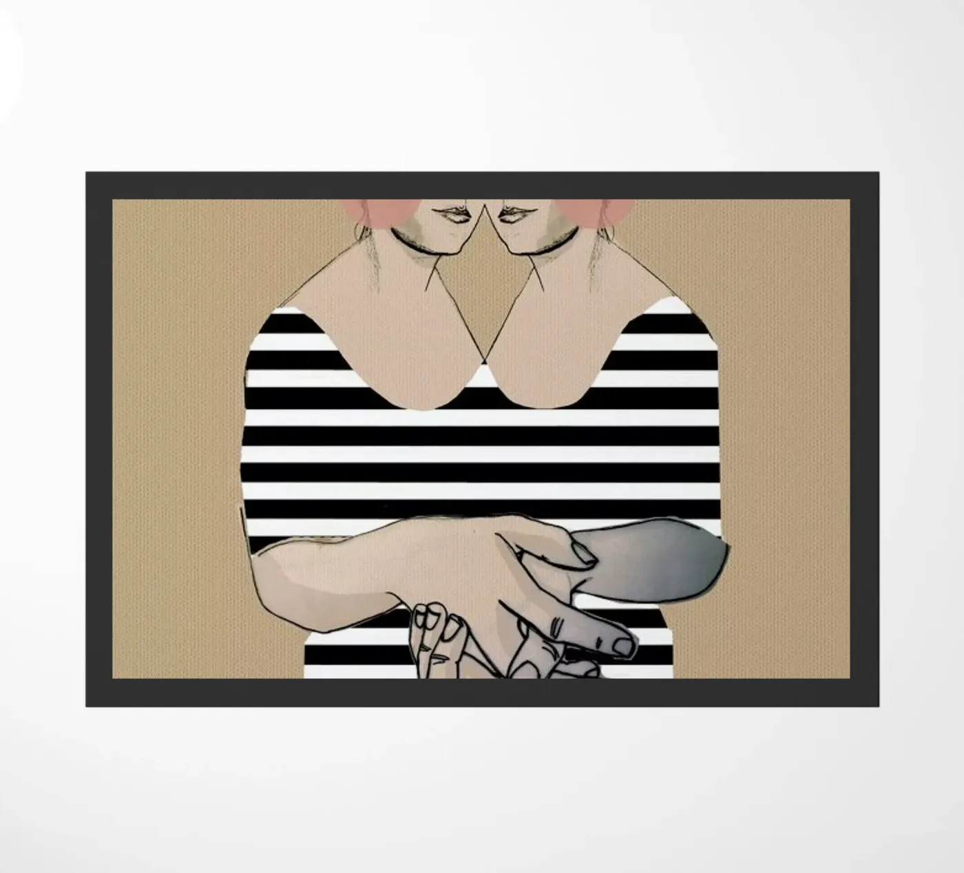 Stripes 2 deurmat van Agnes KR Patience
